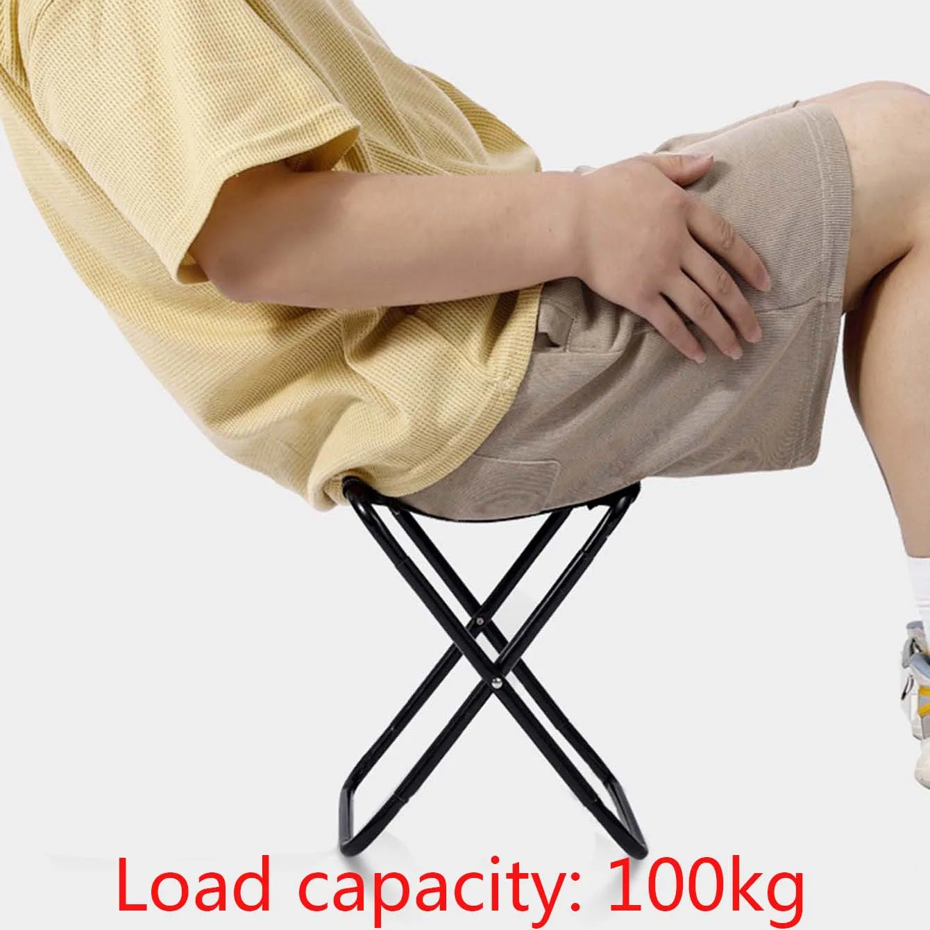 Portable Folding Chair Bench Fishing Stool Travel Camping Horse Stool Stools Train Subway Queuing Portable Stools Outdoor Tool thumbnail 3