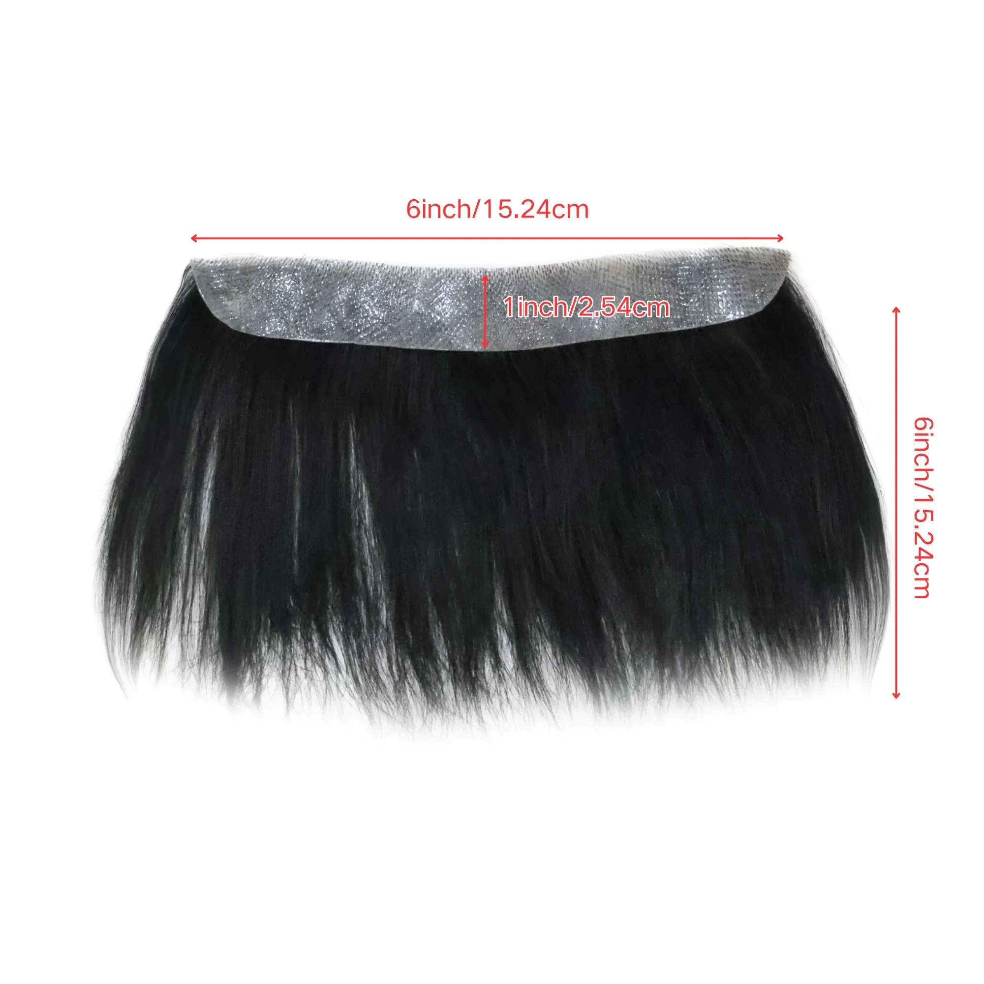 Men Forehead Hairline Toupee 100% Human Hair Skin PU Man Frontal Hairpieces for Receding Natural Hairline Replacemen Systems thumbnail 2