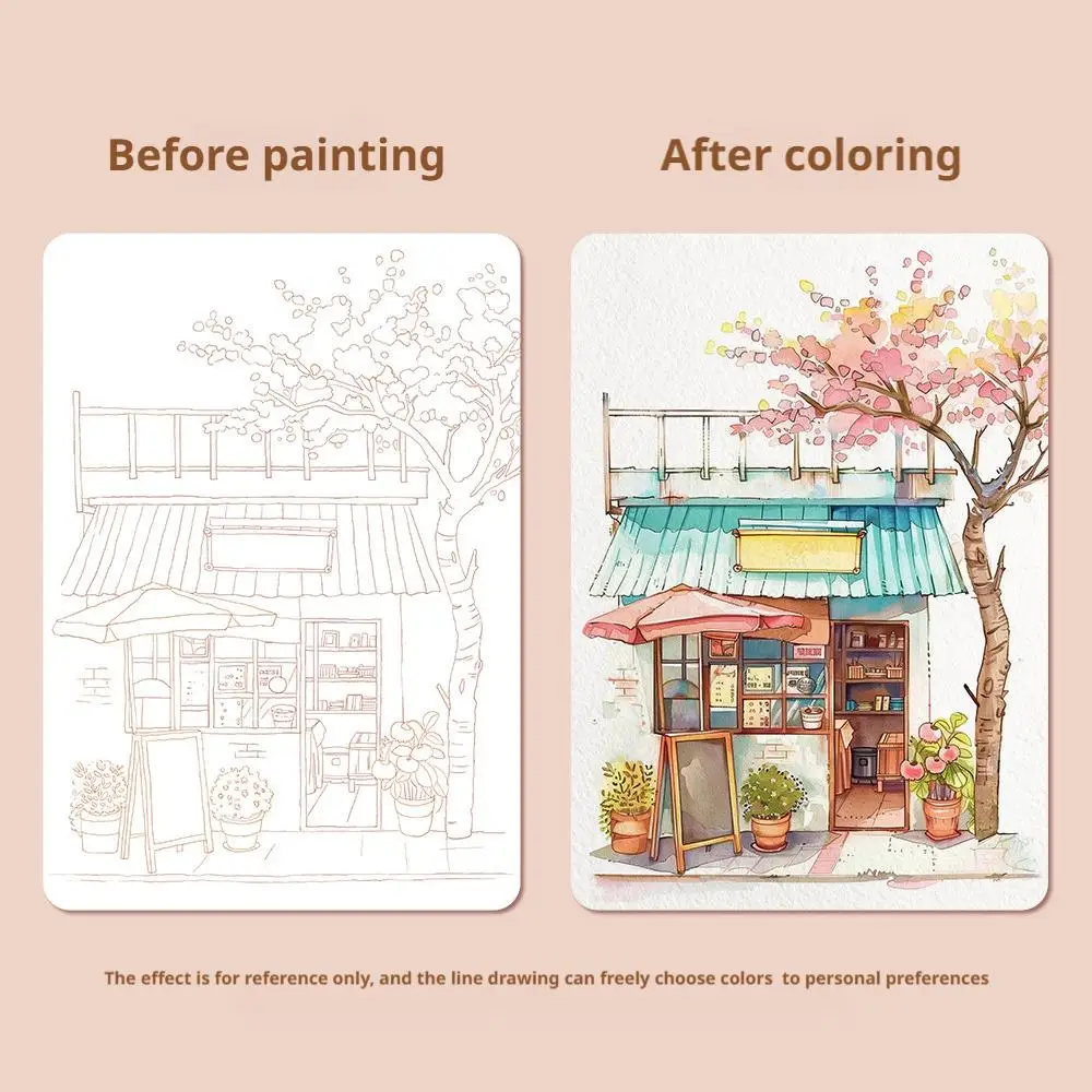 Art Travel Watercolor Painting Set with Tri-Fold Book, Built-in 12 Colors & Stress Relief Note Paper for DIY Art Therapy thumbnail 5