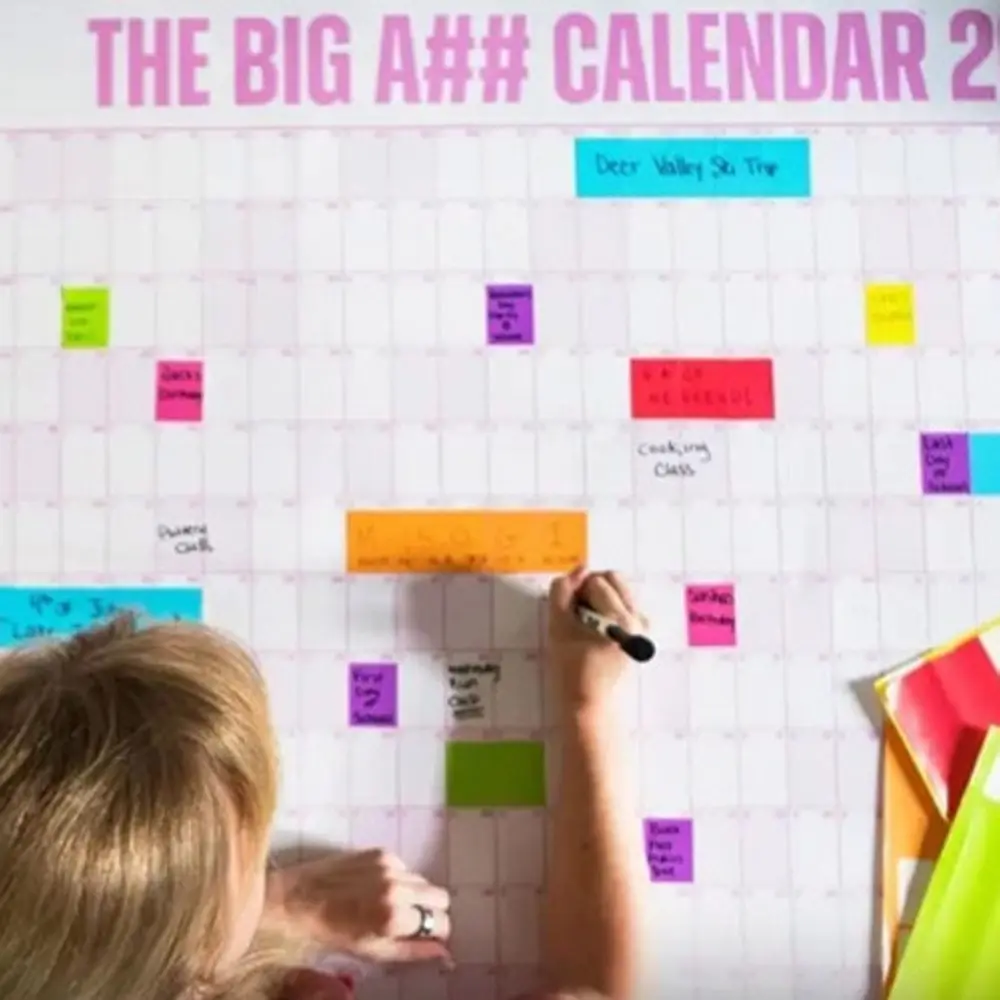 New Large 2026 Calendar Planner Sheet Schedule Sticker Planner Target 365 Days Planner Sheet Wall Calendar Office Supplies thumbnail 2