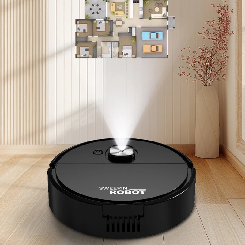 Mini Vacuum Cleaner 3-in-1 Robot Vacuum Cleaner Intelligent Sweeping Robot Household Dust Sweeping Mopping for Home Floor Carpet thumbnail 5