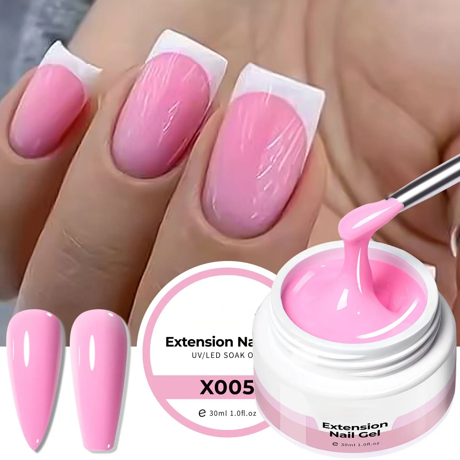 18 Colors 30ml Quick Extension Nail Solid Gel Nude Milk White Gel Nail Polish UV Semi Permanent Nails Art For Manicure Tools thumbnail 6