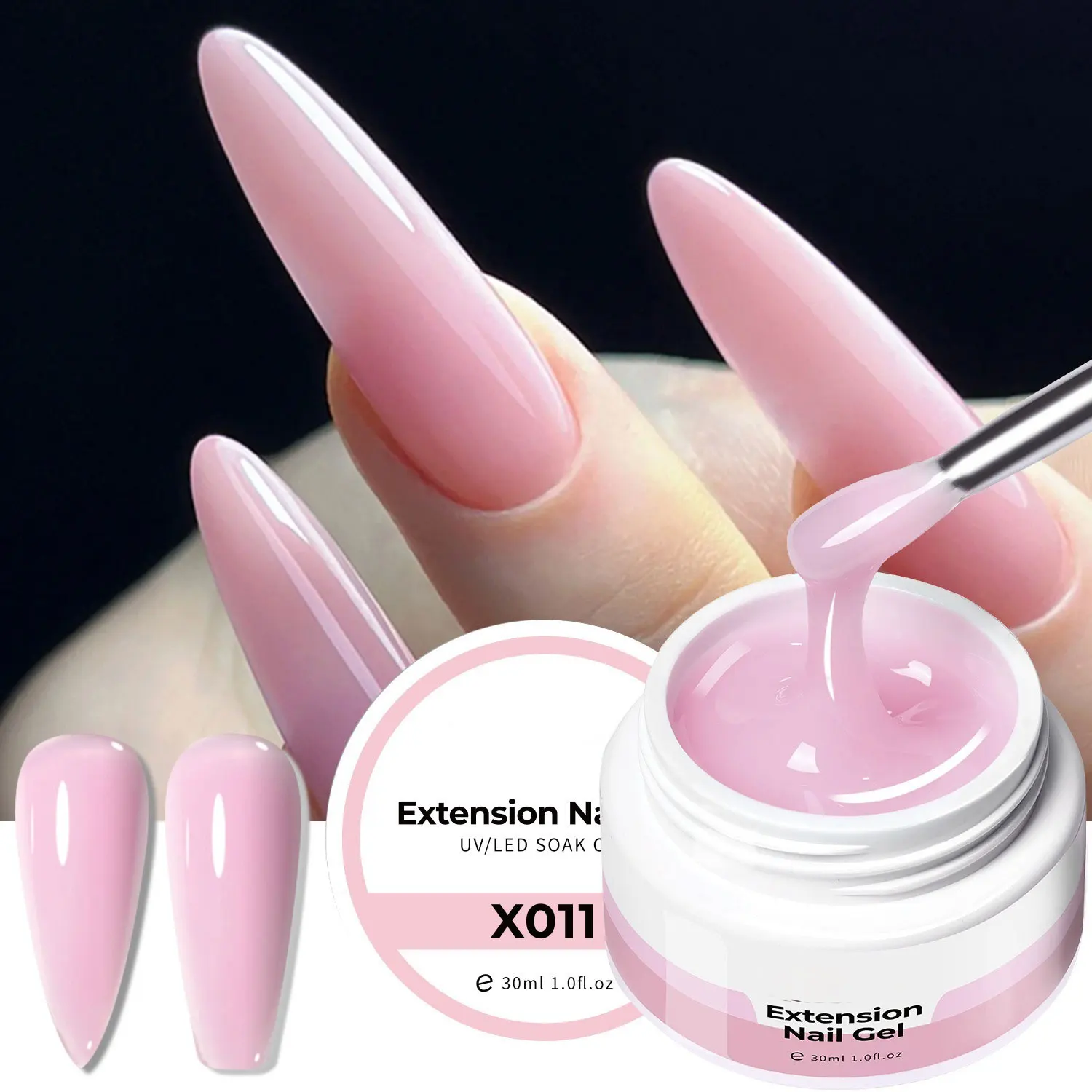 18 Colors 30ml Quick Extension Nail Solid Gel Nude Milk White Gel Nail Polish UV Semi Permanent Nails Art For Manicure Tools thumbnail 4