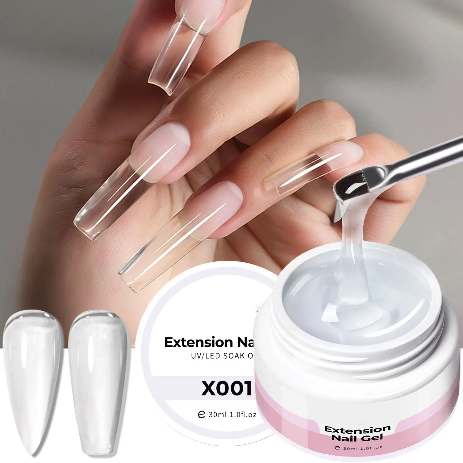 18 Colors 30ml Quick Extension Nail Solid Gel Nude Milk White Gel Nail Polish UV Semi Permanent Nails Art For Manicure Tools thumbnail 5