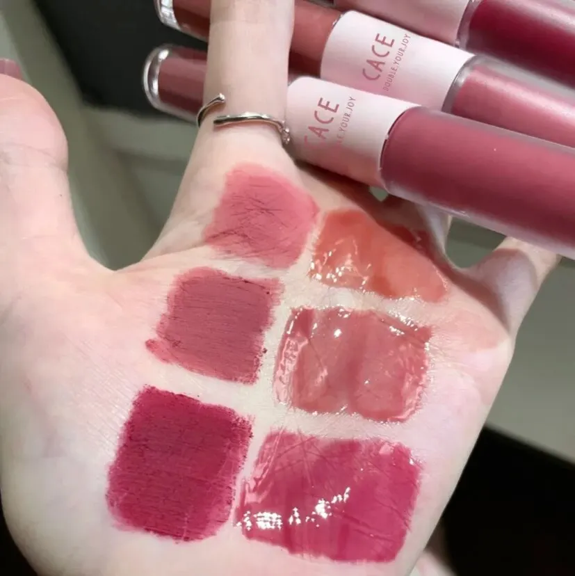 CACE Sexy Red Liquid Lipstick Moisturizing Lip Glaze Tint Long Lasting Matte Lip Mud Waterproof Velvet Lipstick Lips Cosmetics thumbnail 5