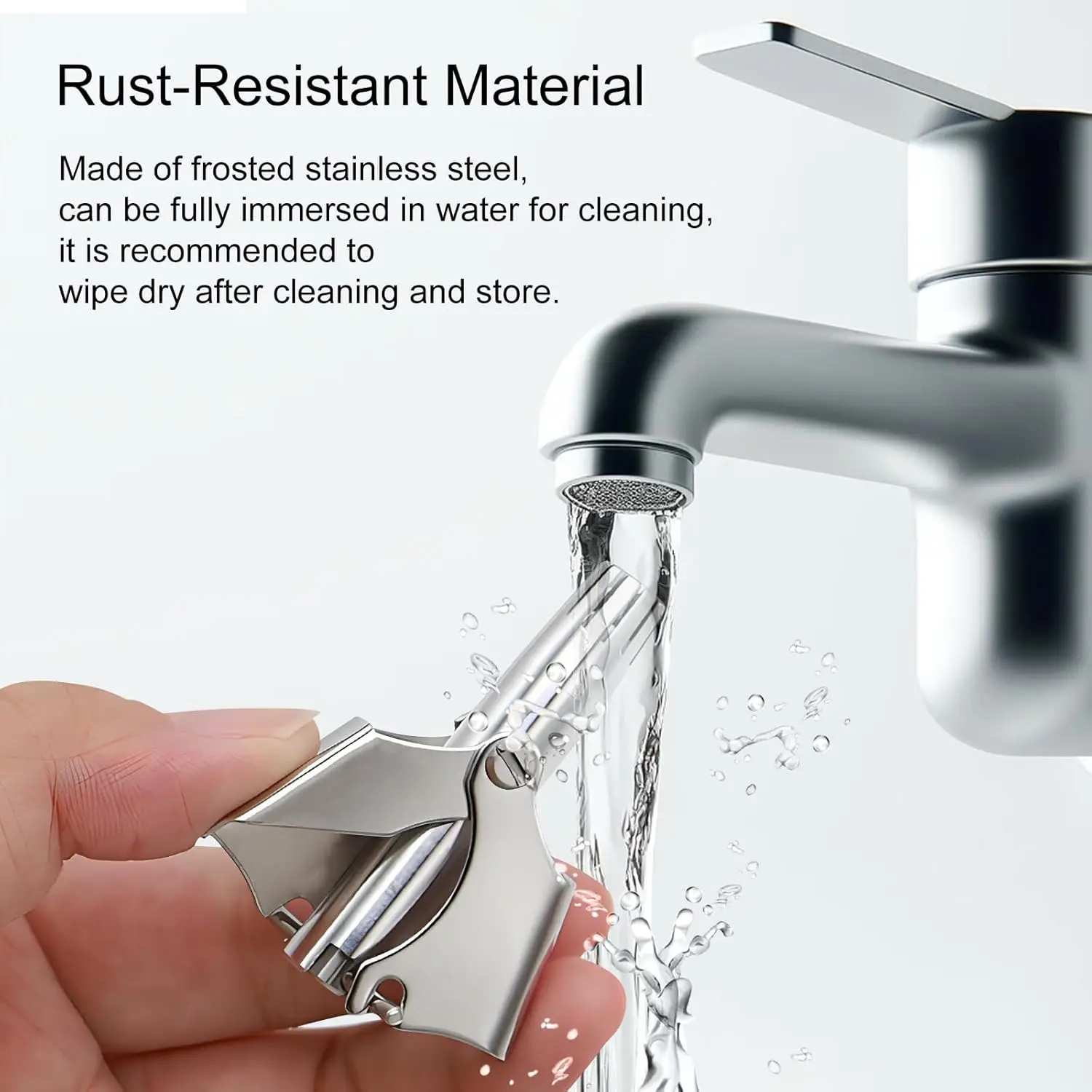 New Stainless Steel Nose Hair Trimmer for Men and Women Manual Mechanical Shaving Razor Washable Hair Removal Tool with Brush thumbnail 6