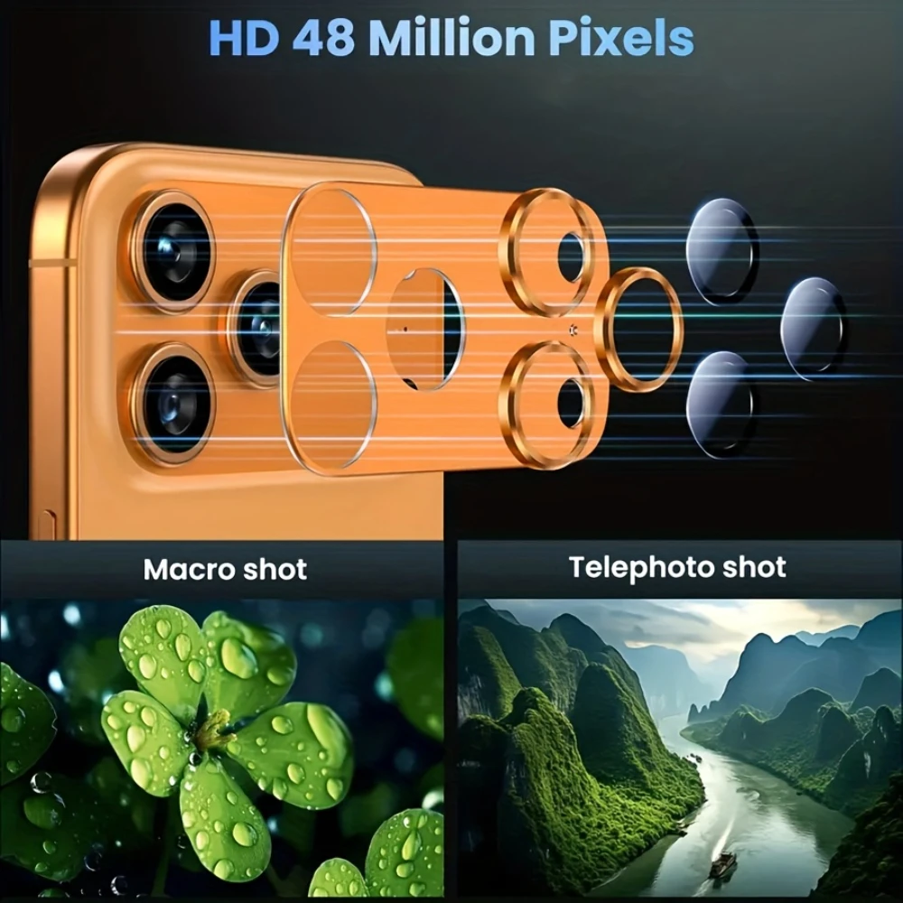 1Pcs Metal Tempered Glass Lens Protector Full Cover Orange Back Camera Protective Film HD for iPhone 17 ProMax 17Pro Camera Lens thumbnail 5