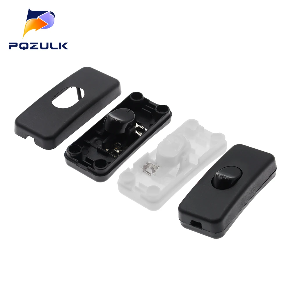 ON/OFF Inline Switch Black Inline Table Lamp Desk Light Cord Cable Switch 110-250V thumbnail 3
