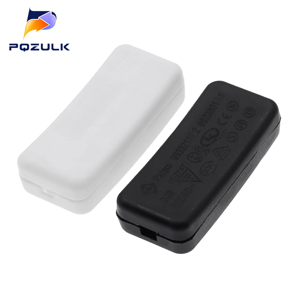 ON/OFF Inline Switch Black Inline Table Lamp Desk Light Cord Cable Switch 110-250V thumbnail 4