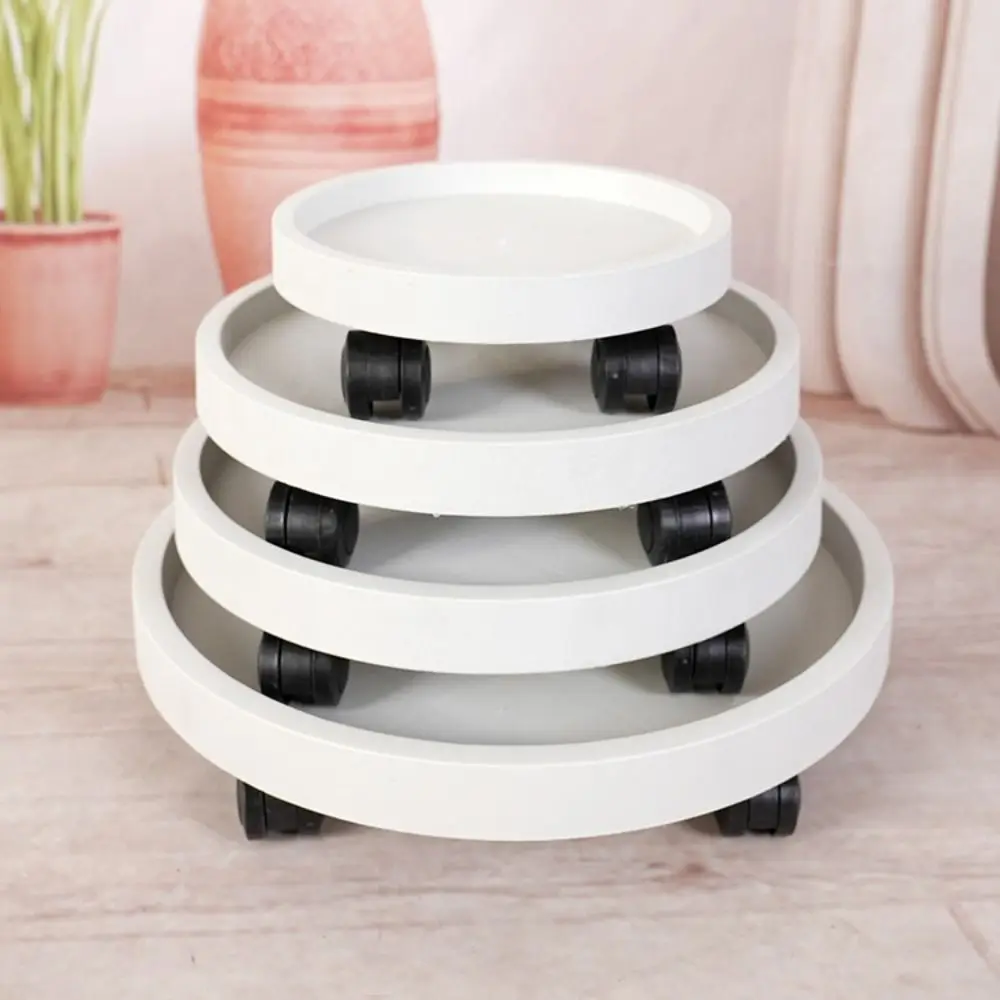 Movable Flower Plant Pot Tray Whith 360-degree Rolling With Water Tray Plant Stand Base Flower Plant Pot Base Flower Pot Tray thumbnail 3
