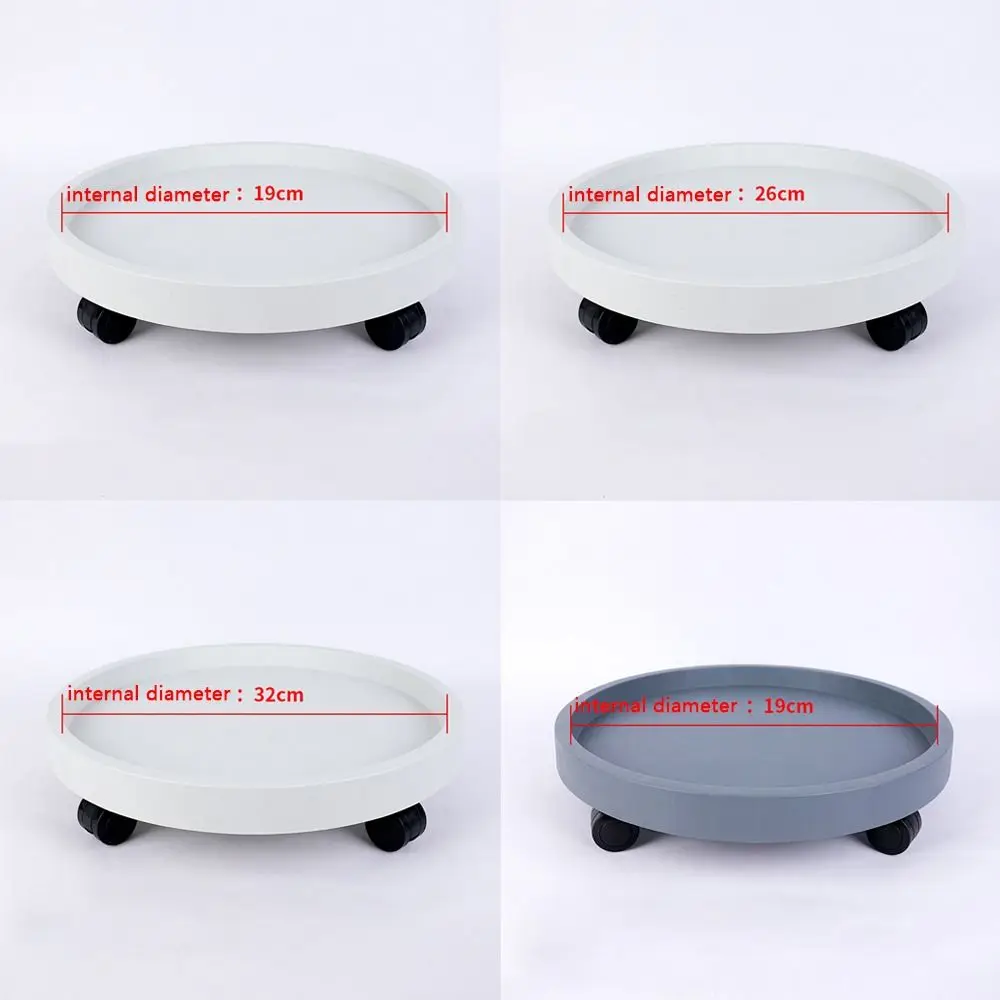 Movable Flower Plant Pot Tray Whith 360-degree Rolling With Water Tray Plant Stand Base Flower Plant Pot Base Flower Pot Tray thumbnail 6