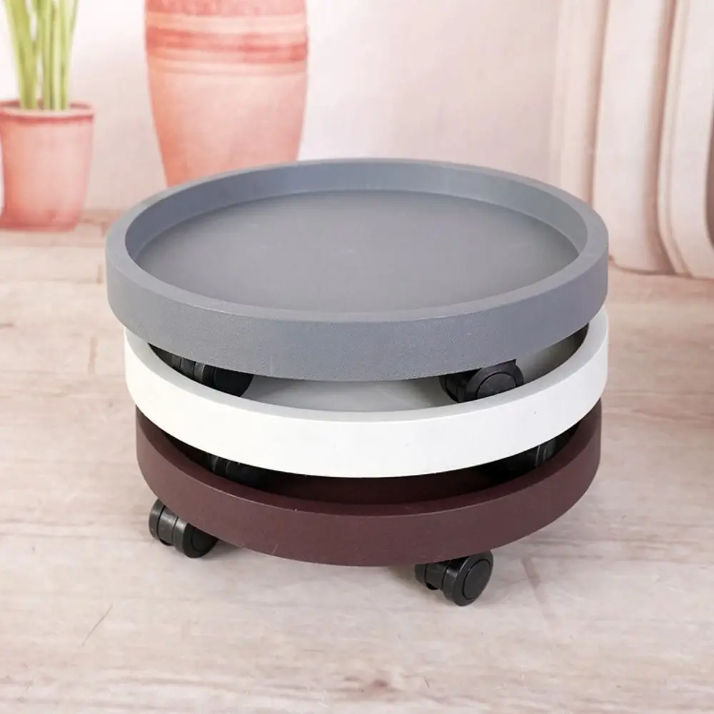 Movable Flower Plant Pot Tray Whith 360-degree Rolling With Water Tray Plant Stand Base Flower Plant Pot Base Flower Pot Tray thumbnail 4