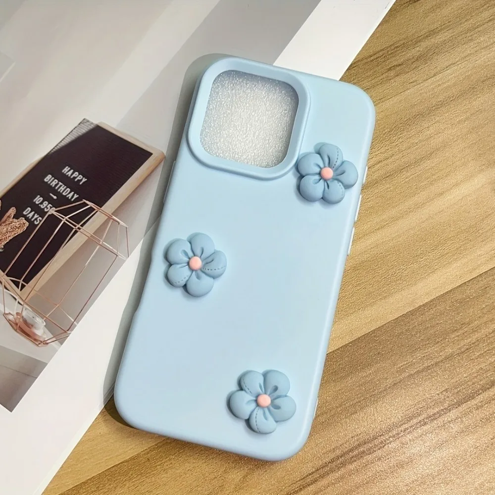 Cute Colorful Dopamine Flower Phone Case For iPhone 17 Pro Max 17Air 16 15 14 13 12 11 Pro Max 15 14 Plus Shockproof Matte Cover thumbnail 3