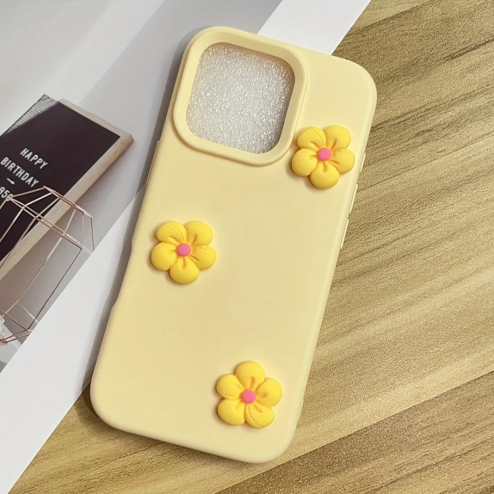 Cute Colorful Dopamine Flower Phone Case For iPhone 17 Pro Max 17Air 16 15 14 13 12 11 Pro Max 15 14 Plus Shockproof Matte Cover thumbnail 4