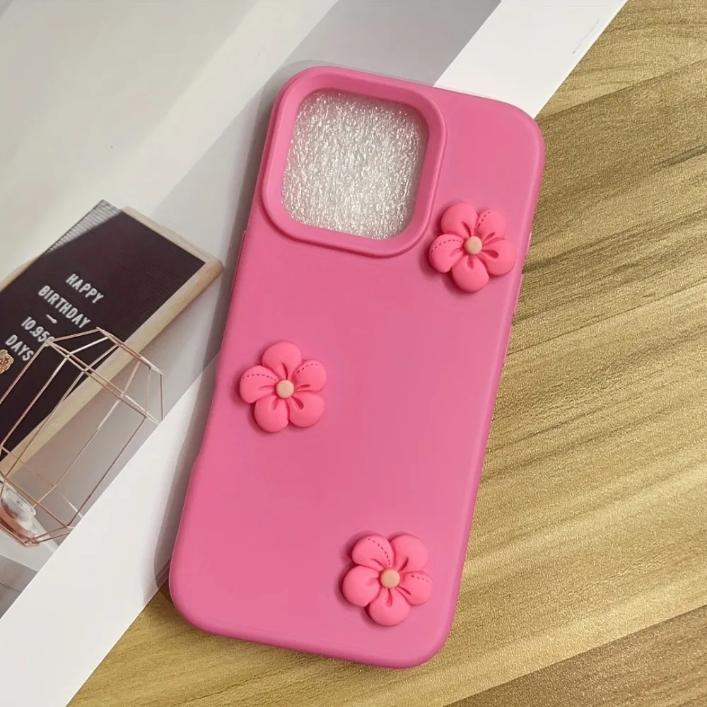 Cute Colorful Dopamine Flower Phone Case For iPhone 17 Pro Max 17Air 16 15 14 13 12 11 Pro Max 15 14 Plus Shockproof Matte Cover thumbnail 5