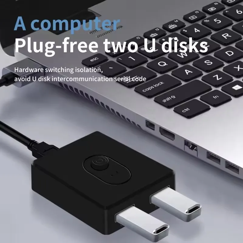 USB3.0 KVM Switch Hub 1x2/2x1 Bi-Directional Switcher USB 3.0 Shared Controller Splitter for PC Printer Keyboard Mouse Computer thumbnail 5