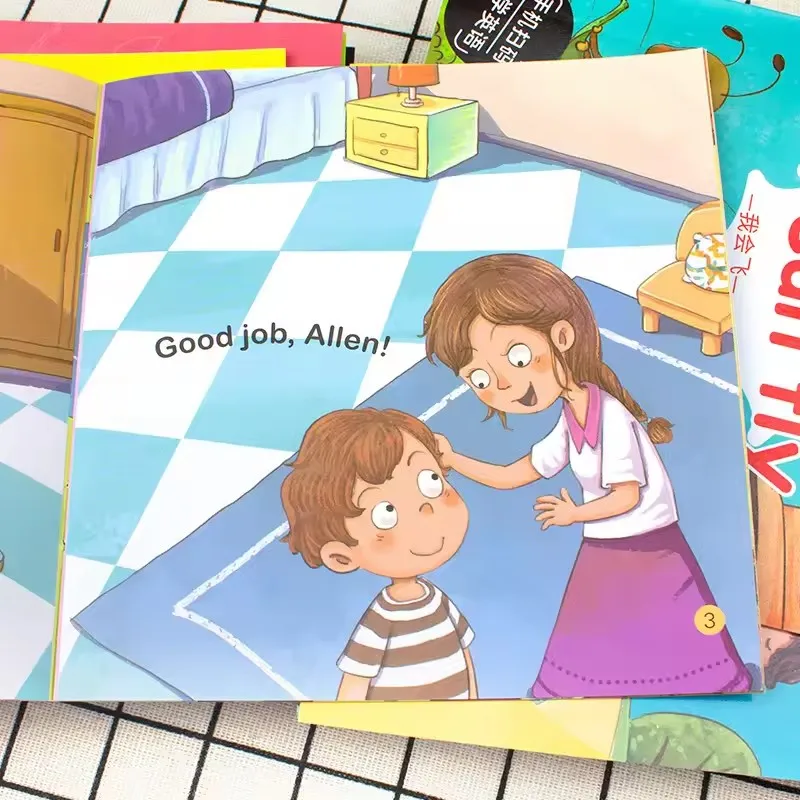 40 Books Children's English Picture Books English Graded Reading Enlightenment for Early Education Including QR Code Video thumbnail 3