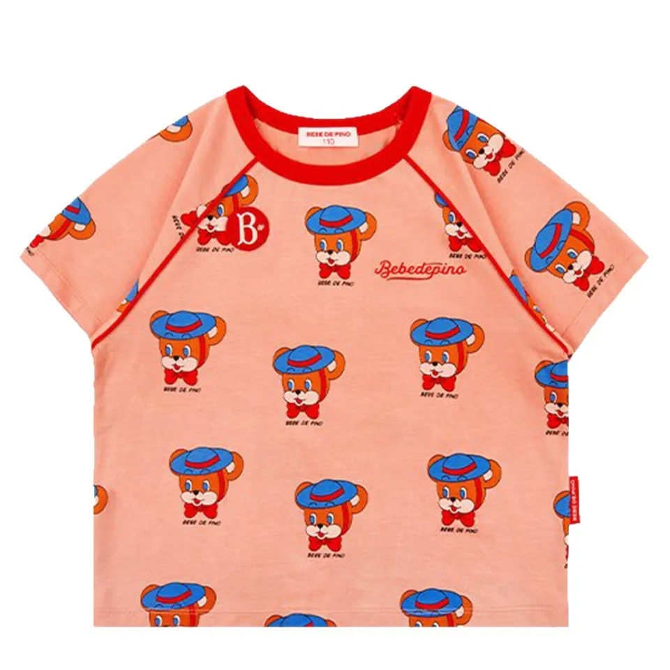 2026 Summer Baby Girls Cotton T Shirts + Shorts Suits New Boys Cartoon Bear T-shirts Trousers Kids Clothes Girls Tank Top Pants thumbnail 5