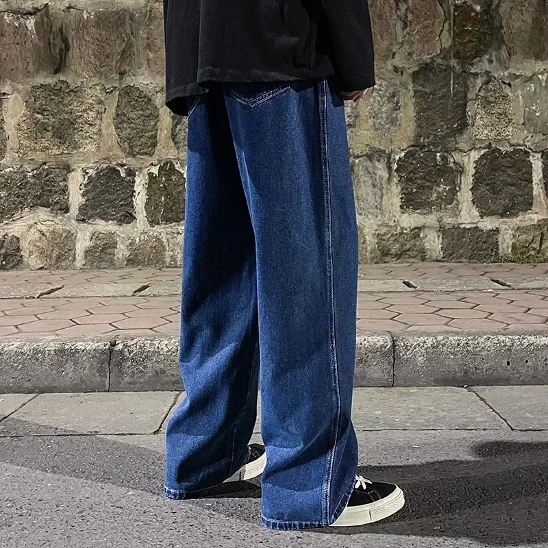 Spring and Autumn new American drawstring jeans for men, loose and versatile casual pants, trendy washed men's pants thumbnail 6