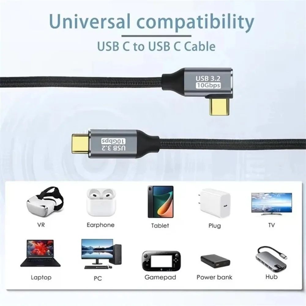 100W PD USB C Extension Cable Male to Female 5A Fast Charging 10Gbps 4K 60Hz Video For MacBook Samsung Xiaomi Laptop Switch VR thumbnail 3