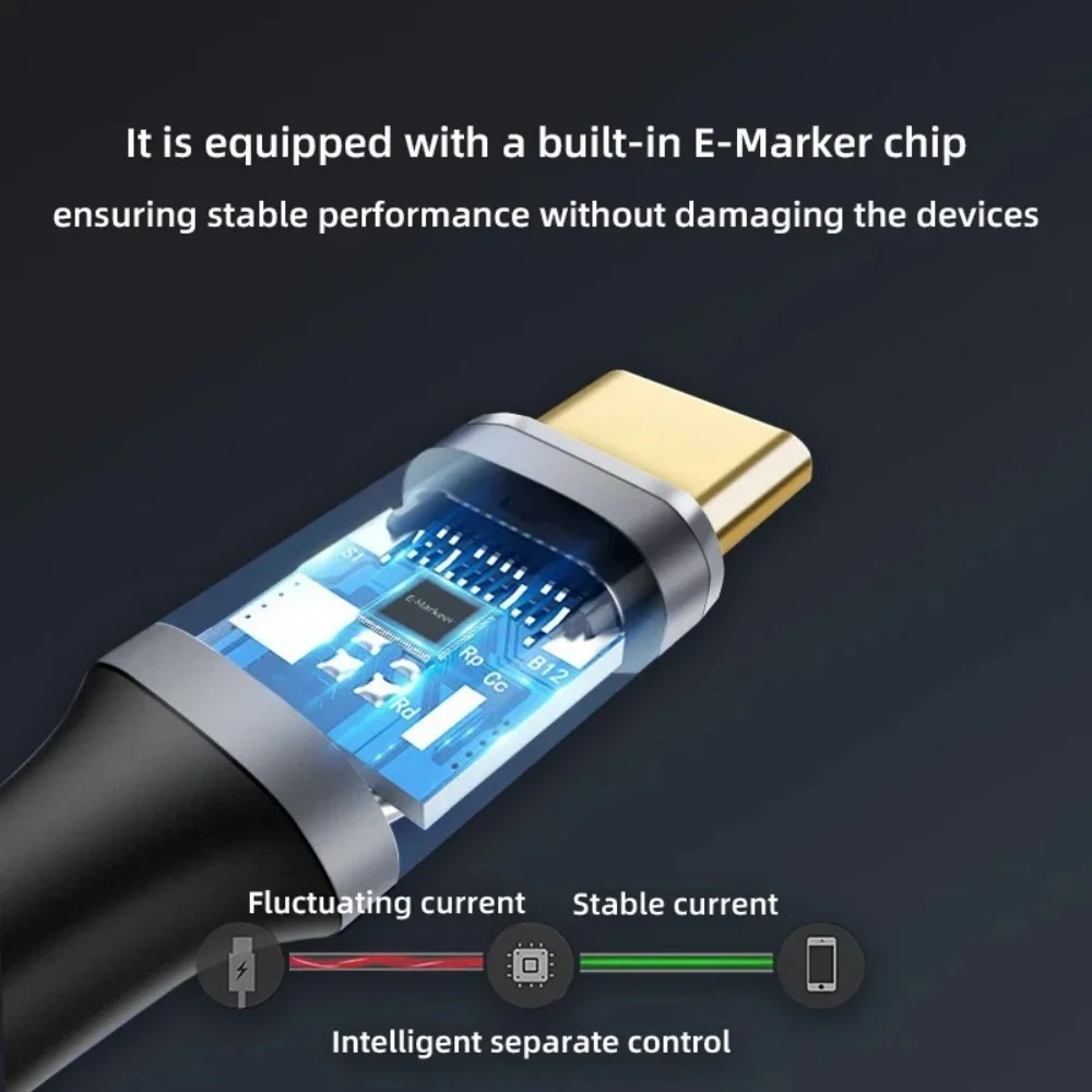 100W PD USB C Extension Cable Male to Female 5A Fast Charging 10Gbps 4K 60Hz Video For MacBook Samsung Xiaomi Laptop Switch VR thumbnail 2