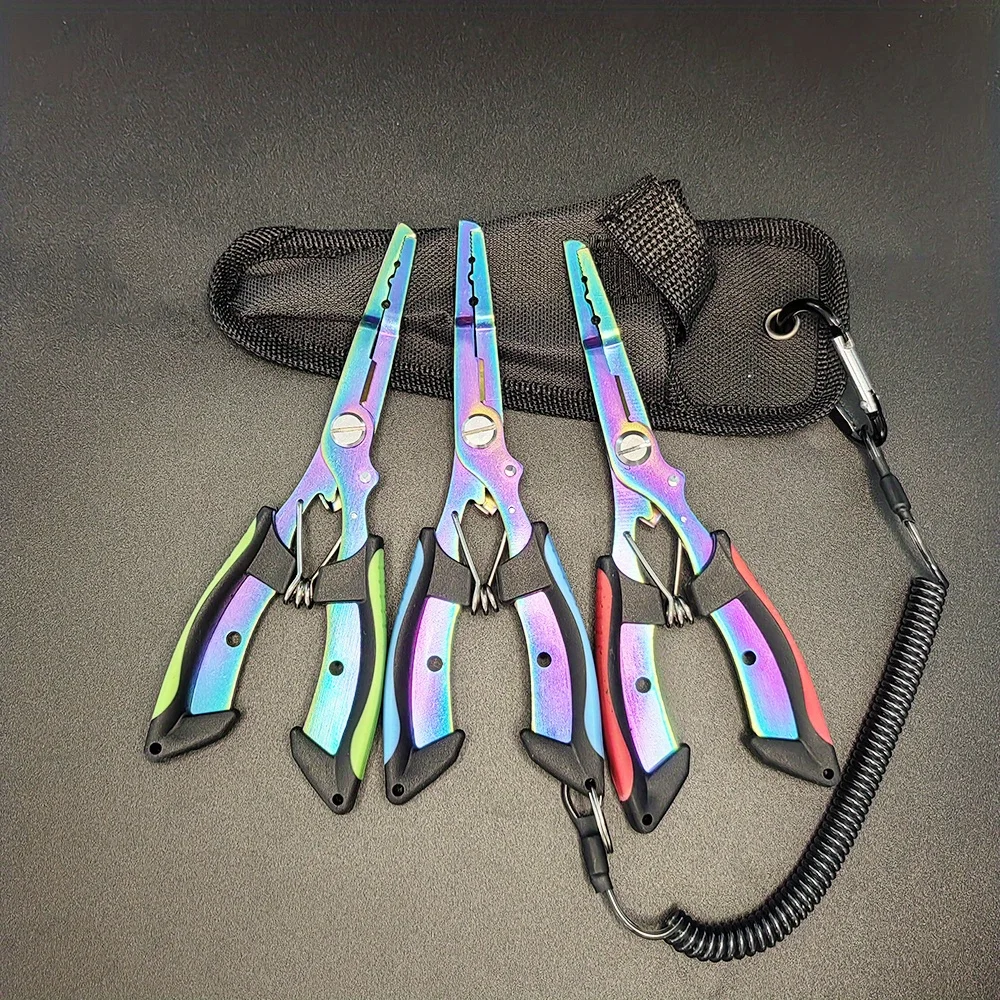 Multifunctional Fishing Pliers Stainless Steel Fishing Hook Remover Scissors Line Cutter Outdoor Fishing Tools