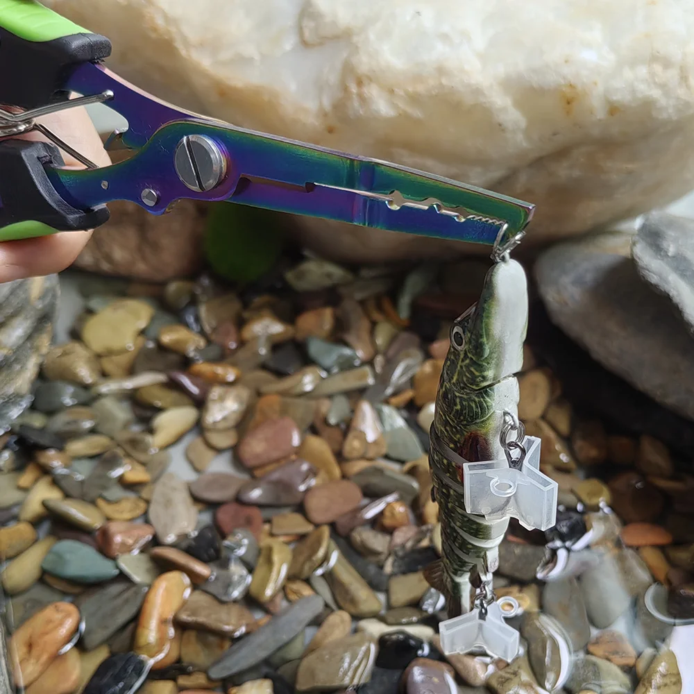 Multifunctional Fishing Pliers Stainless Steel Fishing Hook Remover Scissors Line Cutter Outdoor Fishing Tools thumbnail 3