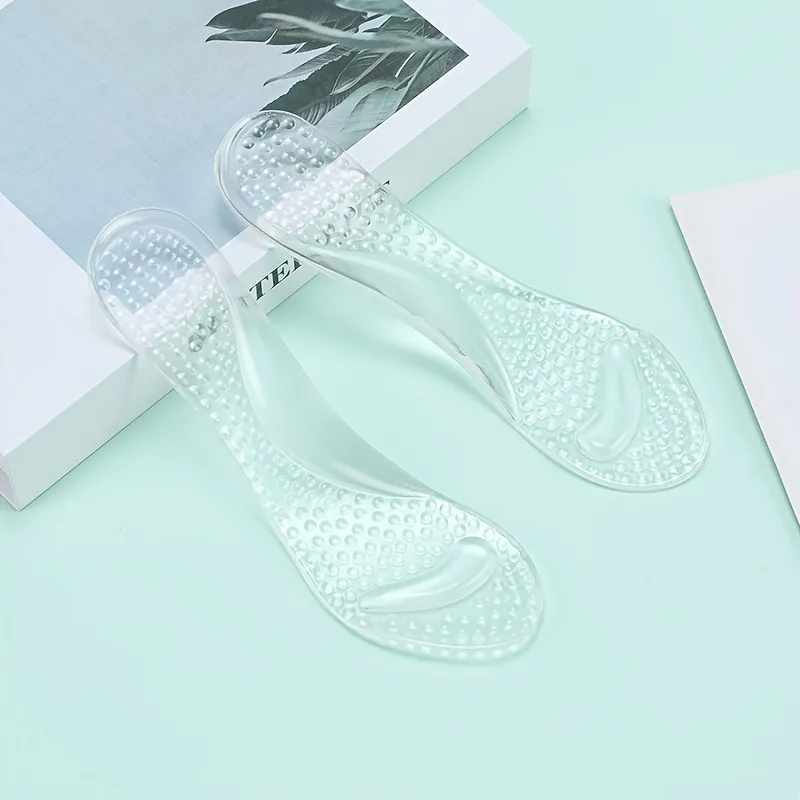 Gel Arch Support Insoles | Non-Slip Shock-Absorbing Inserts with Half-Size Fit, Comfortable Shoe Pads for Women’s Sandals & High thumbnail 2