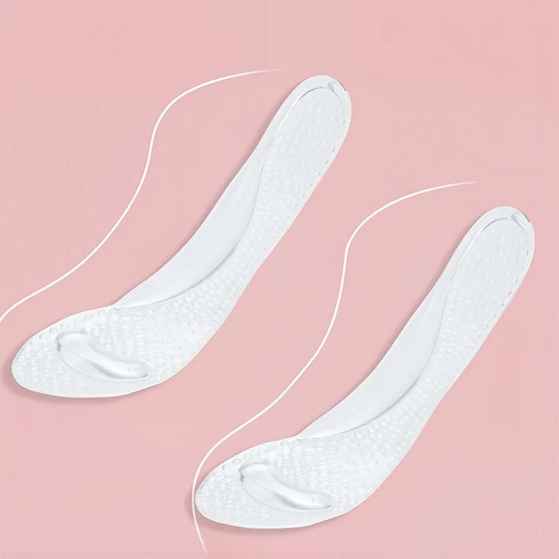 Gel Arch Support Insoles | Non-Slip Shock-Absorbing Inserts with Half-Size Fit, Comfortable Shoe Pads for Women’s Sandals & High thumbnail 4