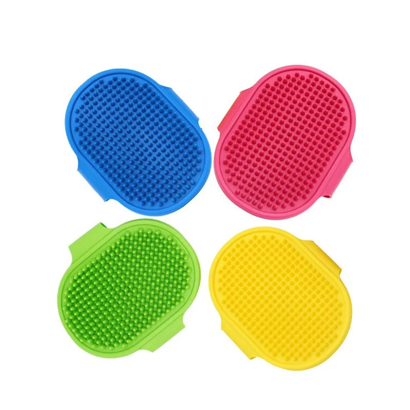 Soft Rubber Dog Cat Brush Pet Bath Silicone Comb Massage Comb Hair Remover Pet Supplies Dog Grooming Wash Cleaning Equipment