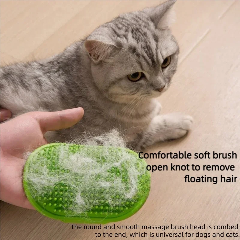 Soft Rubber Dog Cat Brush Pet Bath Silicone Comb Massage Comb Hair Remover Pet Supplies Dog Grooming Wash Cleaning Equipment thumbnail 3