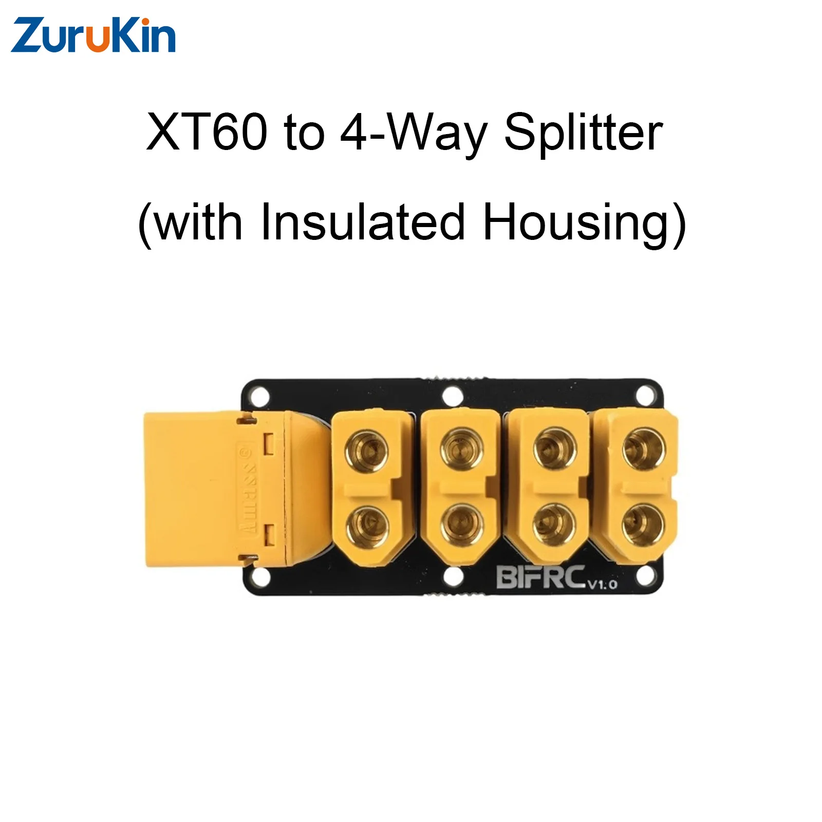 ZuruKin RC Power Distribution Board XT90/XT60/XT30 1-to-4 High-Current Splitter for Robots Cars Boats DIY FPV Drone thumbnail 2