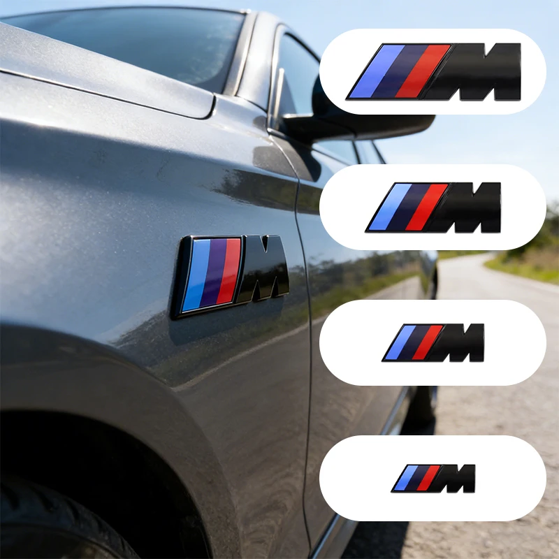 3D ABS Car Styling Rear Trunk Badge Emblem Logo Sticker Decoration Accessory For BMW M M1 M2 M3 M4 M5 M6 X7M X2M X4M X3M X5M X6M thumbnail 5