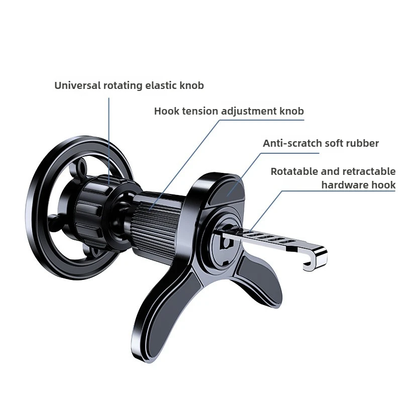 For Magsafe Magnetic Car Phone Holder Stand Car Mount Support GPS Mobile Bracket in Car for IPhone 15 14 Samsung Xiaomi thumbnail 5
