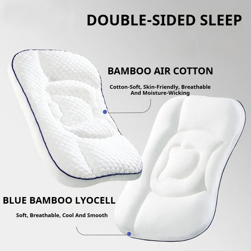 AIBEDILA Kids Pillow 2-8 Years Comfortable Orthopedic Spine Support Toddler 2-Sided Breathable Pillow Children's for Sleeping ﻿ thumbnail 2