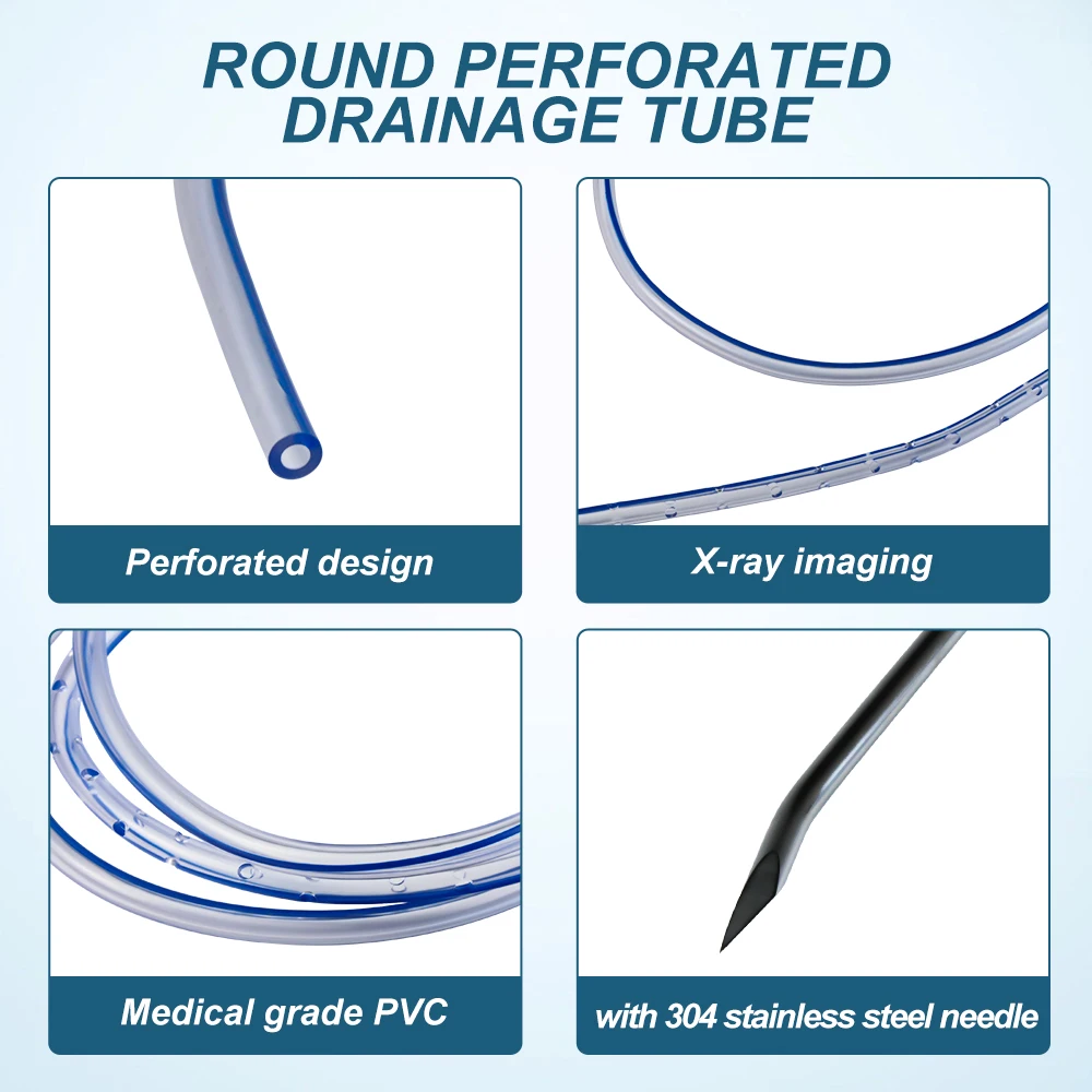 Closed Wound Drainage System With Spring Negative Pressure Device Medical Grade PVC Drain Tube Surgery Practice  Accessories thumbnail 3