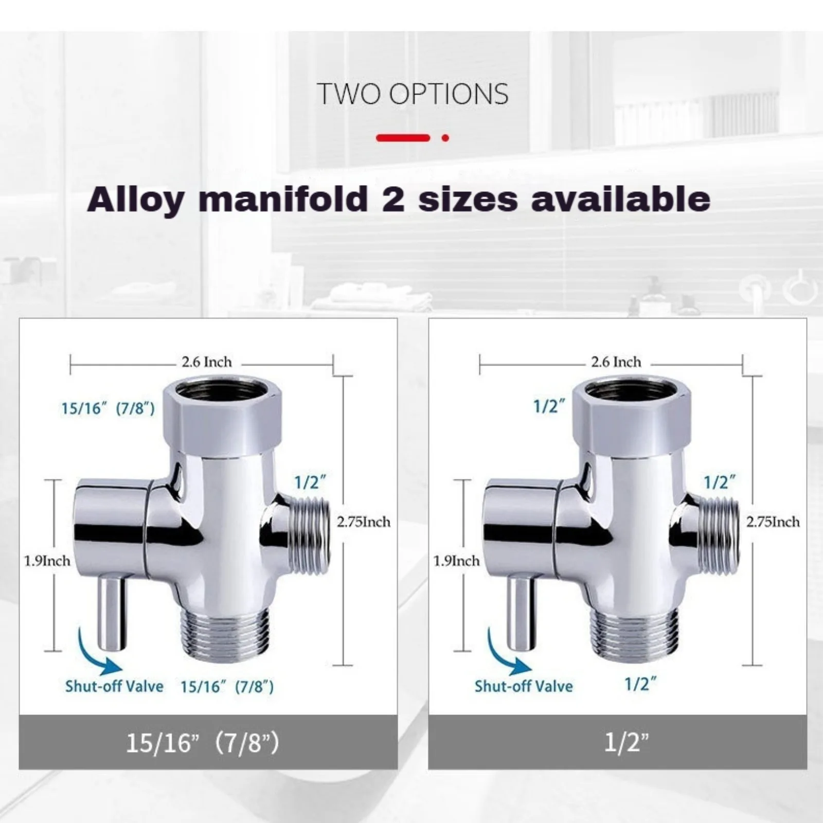 Handheld Toilet Bidet Sprayer Set Kit Stainless Steel Hand Sprayer Shower Head Self Cleaning Hand Bidet faucet for Bathroom thumbnail 4