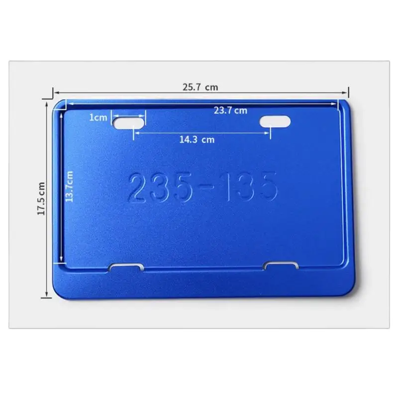 1 Piece Aluminum Alloy License Plate Holder for Motorcycle Philippine New LTO Design Motorcycle Number Plate Cover thumbnail 6