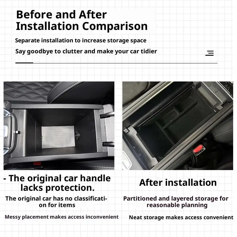 1Pc Armrest Box Storage Box For Tiggo 7 Plus J7 PHEV 2025 2024 Car Central Armrest Storage Box Content Center Console thumbnail 4