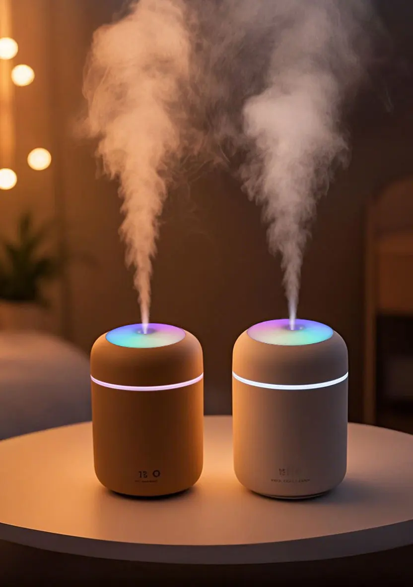 300ml Aromatherapy Diffuser Humidifier Air Purifier Car Home Use Seven-color Light Aromatherapy Essential Oil thumbnail 6