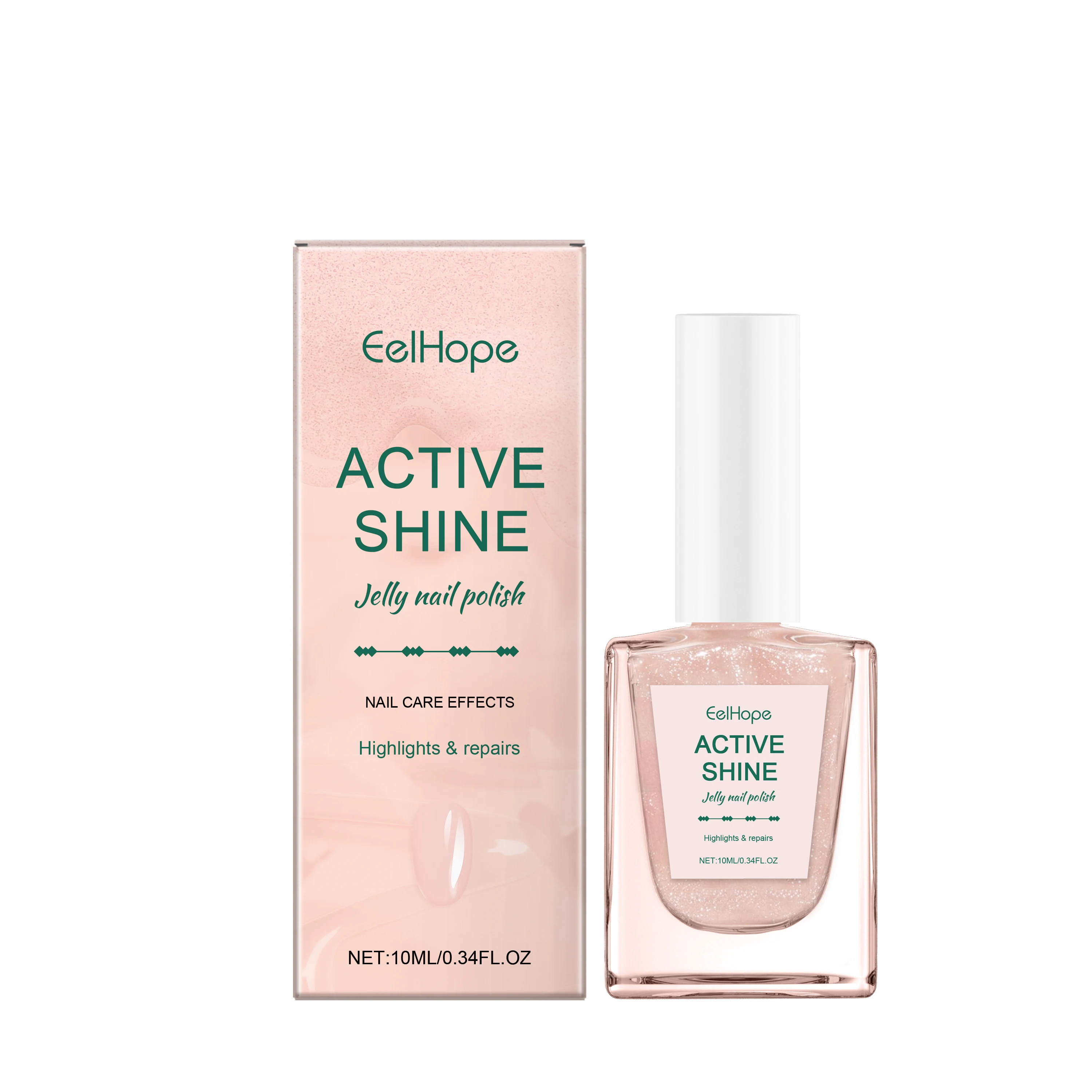 Jelly Nail Polish Glittery Pink Nails Decoration Varnish Art Semi Permanent Manicure Soak Off Nail Supplies Base Coat Clear Gel thumbnail 2