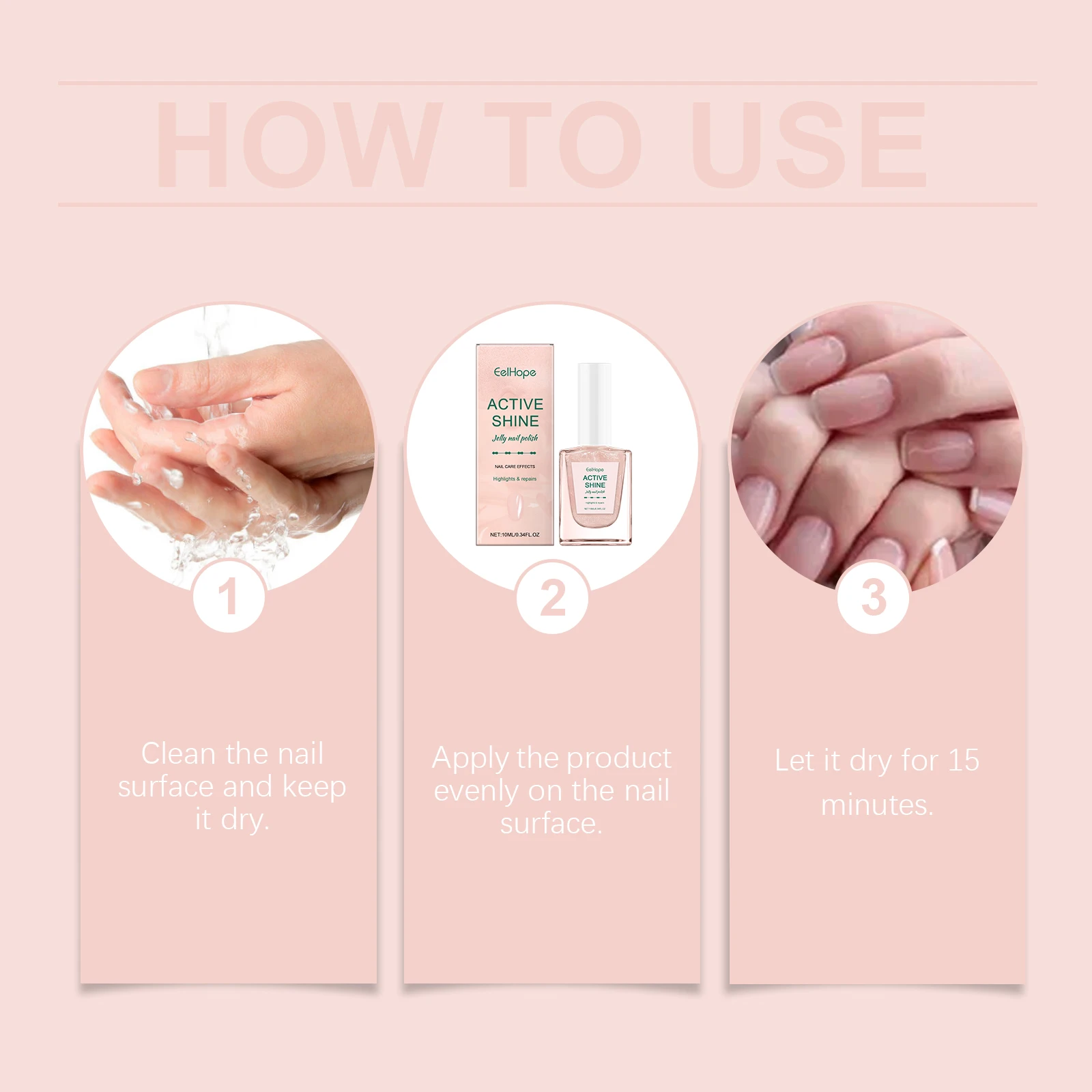 Jelly Nail Polish Glittery Pink Nails Decoration Varnish Art Semi Permanent Manicure Soak Off Nail Supplies Base Coat Clear Gel thumbnail 6