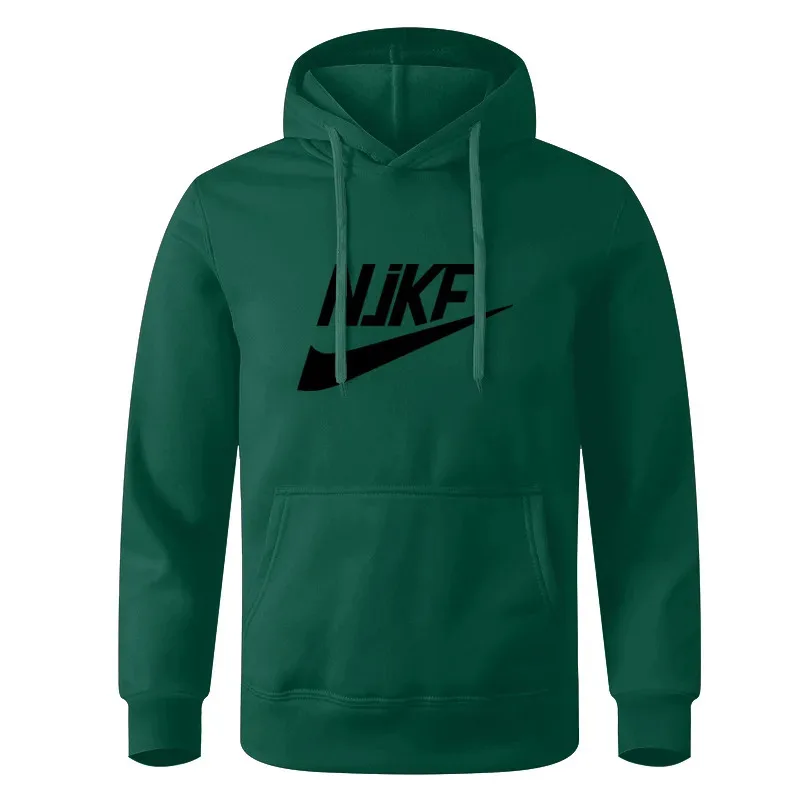 2025 European and American fashion fleece printed men's and women's hooded sweatshirt, casual multifunctional sports hooded swea thumbnail 4