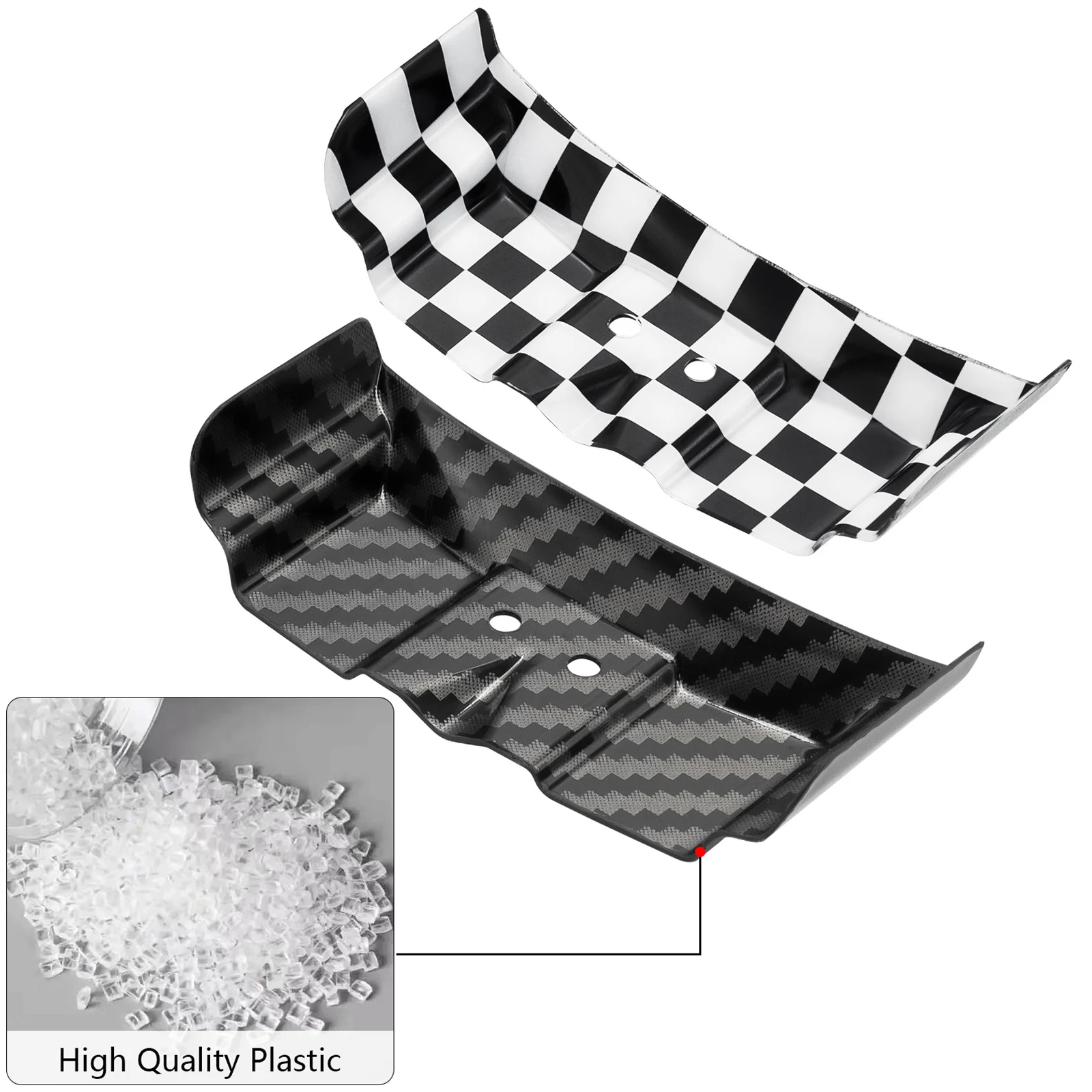 RC Car Tail Wing Rear Spoiler High-Quality Plastic Body Wing Rear Spoilers For Losi Micro-B 1/24 RC Buggy Upgrade Part Accessory thumbnail 2