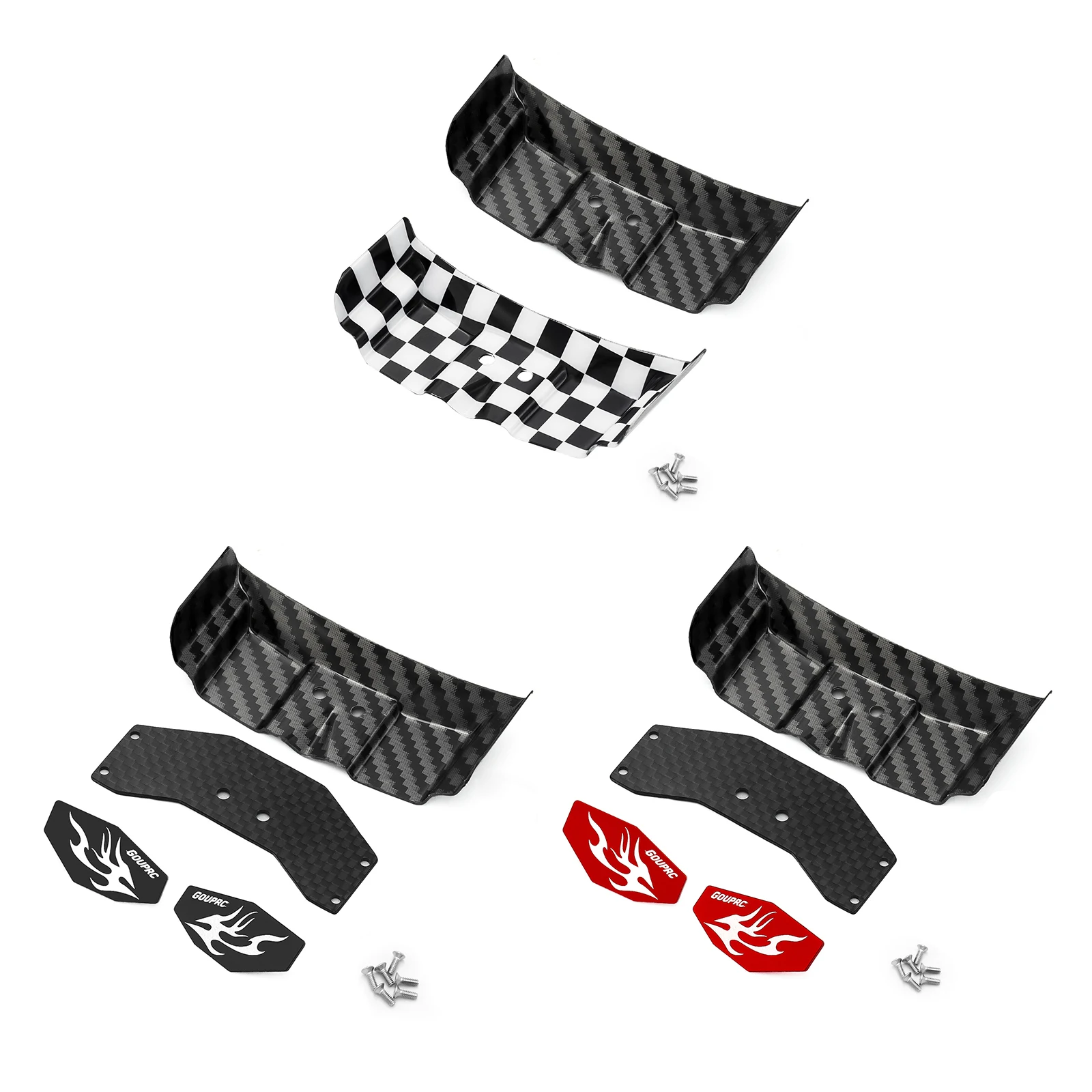 RC Car Tail Wing Rear Spoiler High-Quality Plastic Body Wing Rear Spoilers For Losi Micro-B 1/24 RC Buggy Upgrade Part Accessory