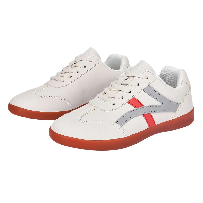Tai chi shoes soft leather cow tendon sole breathable men's and women's martial arts training board shoes casual sports shoes thumbnail 2