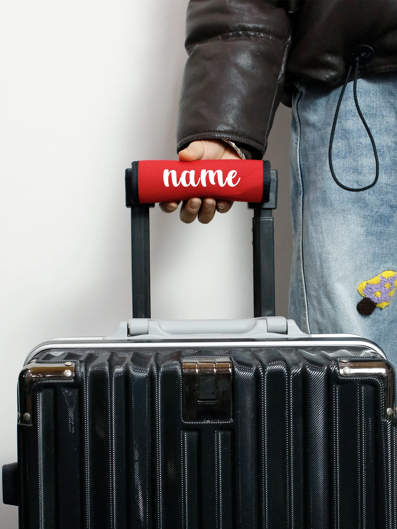 Custom Name Luggage Handle Wraps For Suitcase, Customized Luggage Identifiers, Customizable Velcro Handle Wrap, thumbnail 6