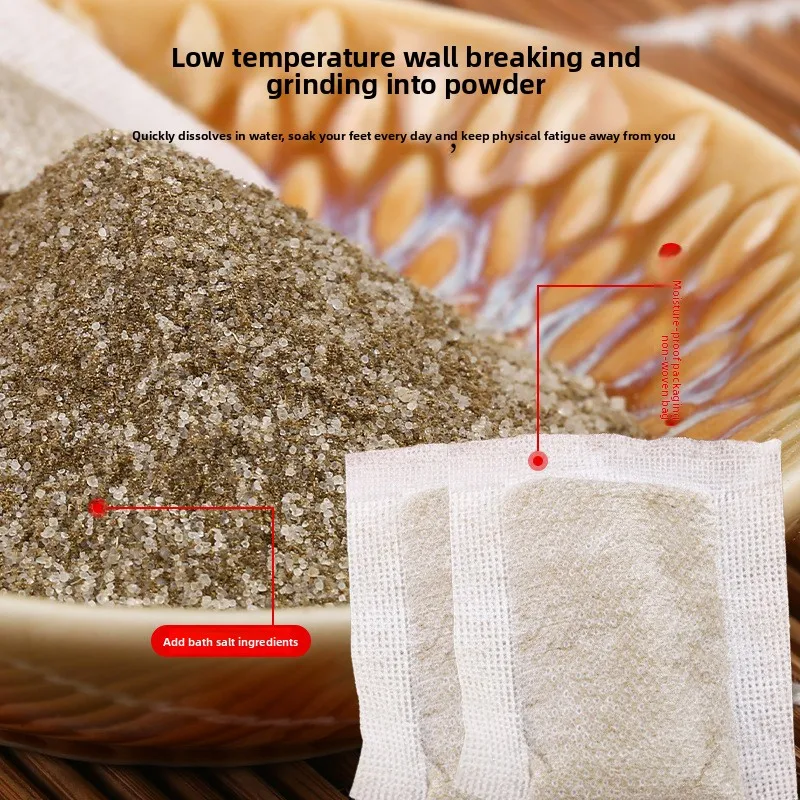 Nanjing Tongrentang Wormwood Foot Soak Bags 30Pcs(6g/Pc) - Natural Herbal, Foot Bath Powder, Bulk Wholesale for Relaxation thumbnail 3