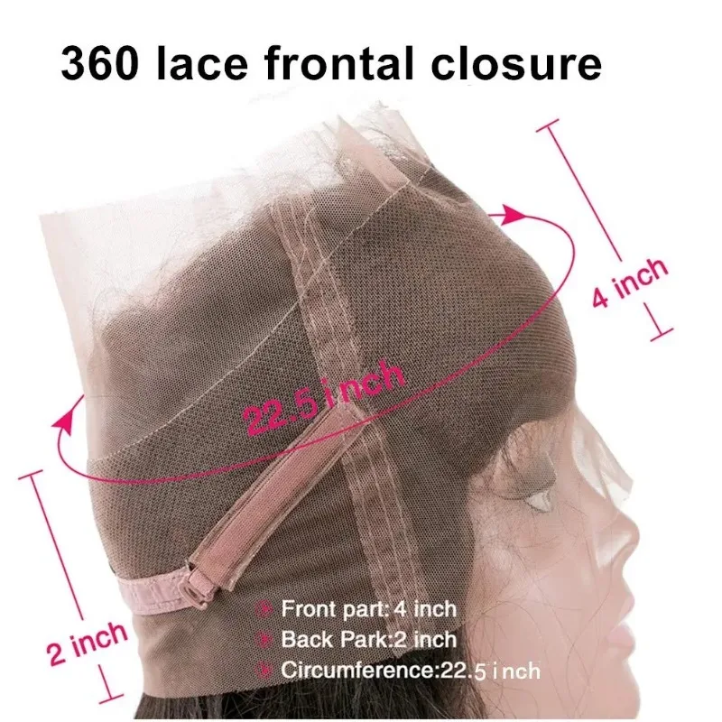 Straight 13x6 Lace Frontal Only 360 Lace Brazilian Virgin Human Hair 2x6 Lace Closure 4x4 5x5 Transparent Swiss Lace Closure thumbnail 2