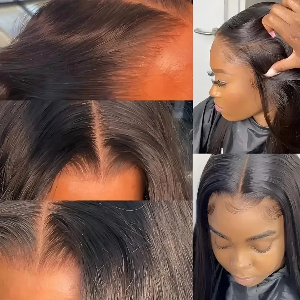 Straight 13x6 Lace Frontal Only 360 Lace Brazilian Virgin Human Hair 2x6 Lace Closure 4x4 5x5 Transparent Swiss Lace Closure thumbnail 5